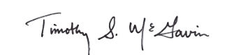 Signature of Timothy S. McGavin